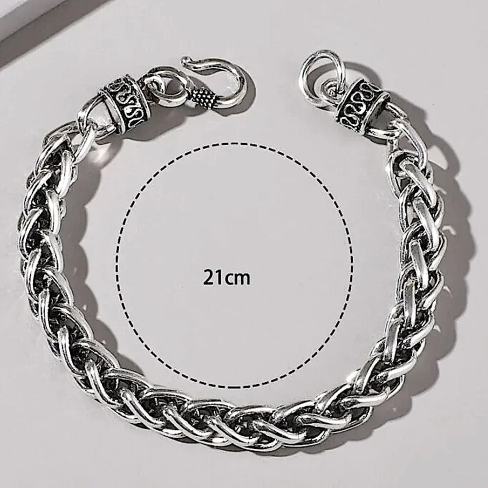 STAINLESS STEEL 10” BRAIDED BRACELET CUSTOMIZED BRACELET